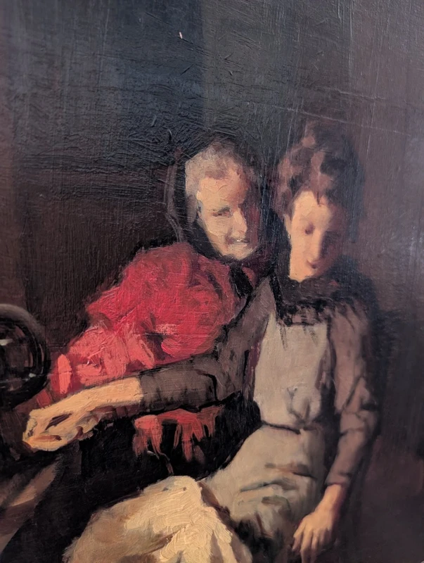 Cafiero Filippelli (1889-1973) - "Bad Advice," Oil on Tablet 1930s