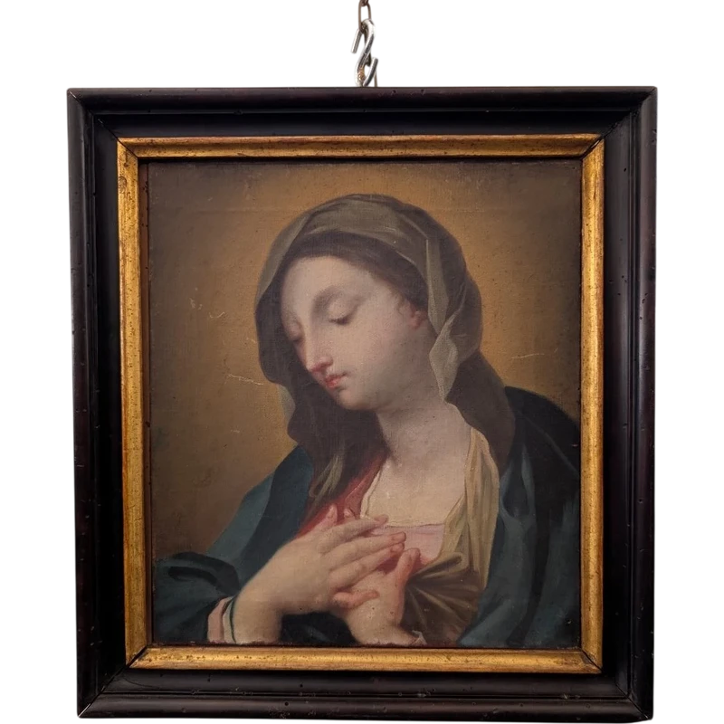 Madonna in Preghiera, Olio su Tela Fine XVIII Secolo