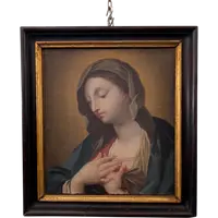 Madonna in Preghiera, Olio su Tela Fine XVIII Secolo