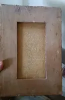 Antico dipinto ,olio su tela crocifissione, XVIII secolo