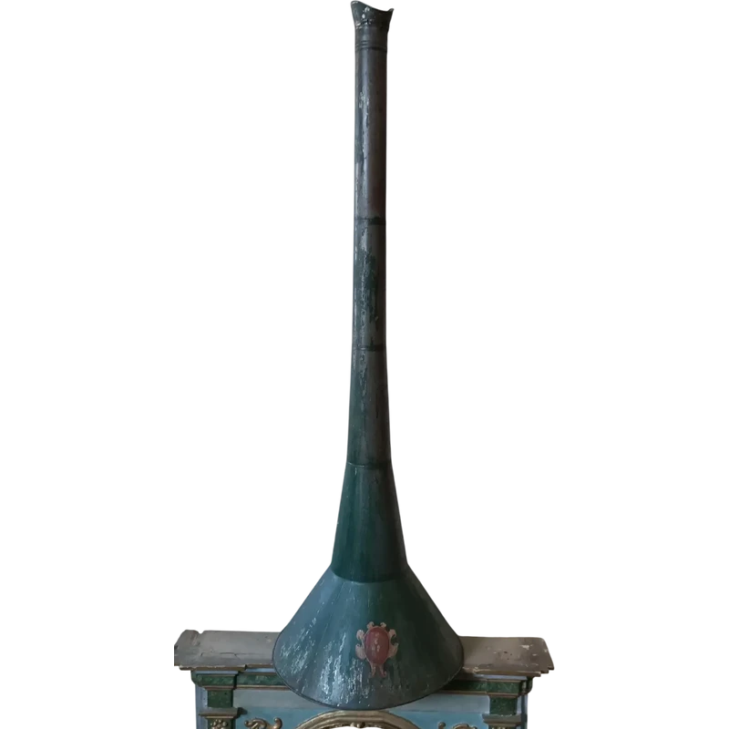 Antique hunting megaphone with noble coat of arms