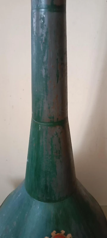 Antique hunting megaphone with noble coat of arms