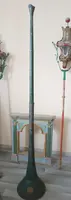 Antique hunting megaphone with noble coat of arms
