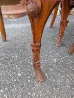 Art Nouveau sitting room set in carved walnut with female figures, late 19th century