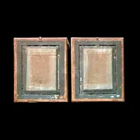 Paire de peintures à la détrempe représentant l'Assomption de la Vierge et Jésus prêchant devant les docteurs