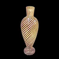 Vase avec un décor en filigrane simple. Dino Martens pour Aureliano Toso