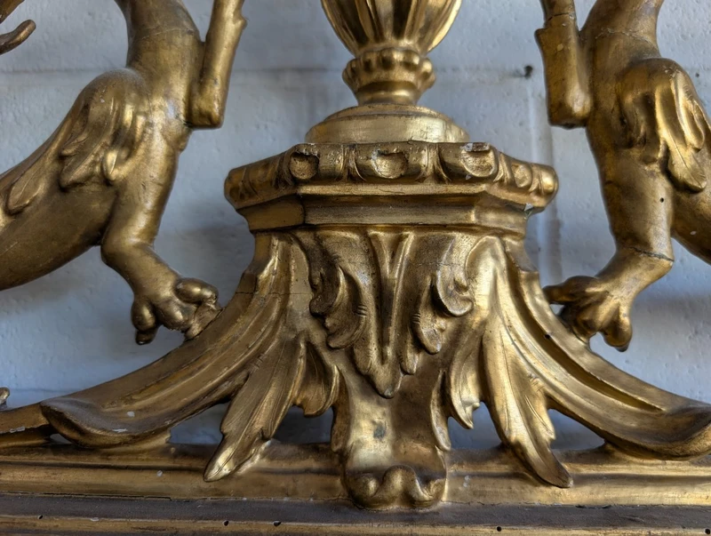 Large Florentine Carved and Gilded Mirror, Late 18th Century