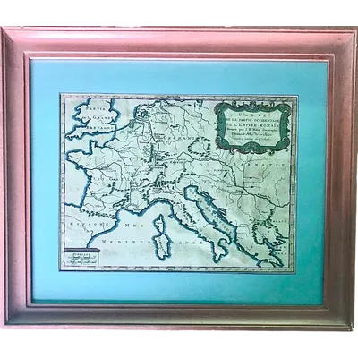 Map of the western part of the Roman Empire. France.
