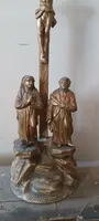 crocifisso antico crocifissione golgota legno dorato XIX secolo