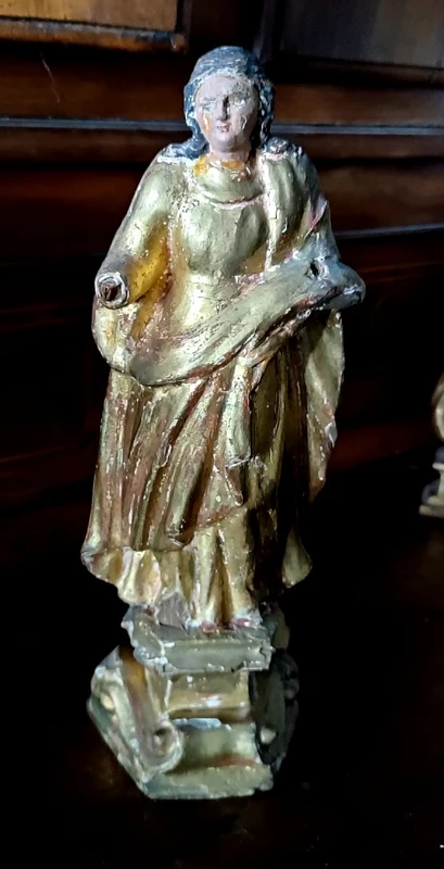 Antique gilded wooden sculpture