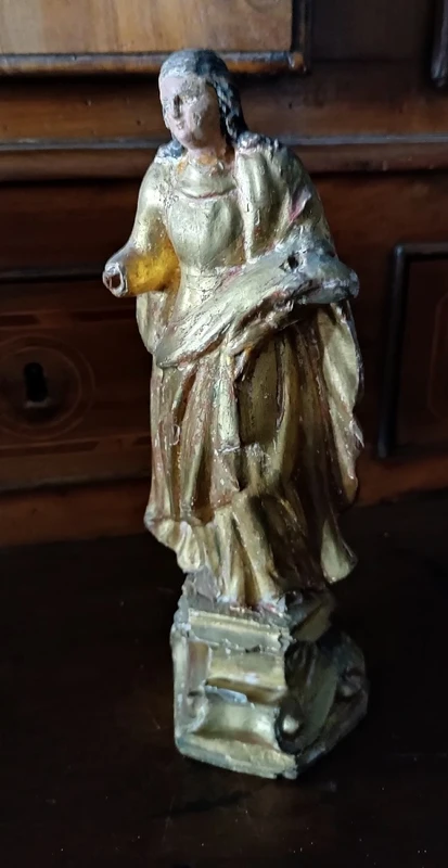Antique gilded wooden sculpture