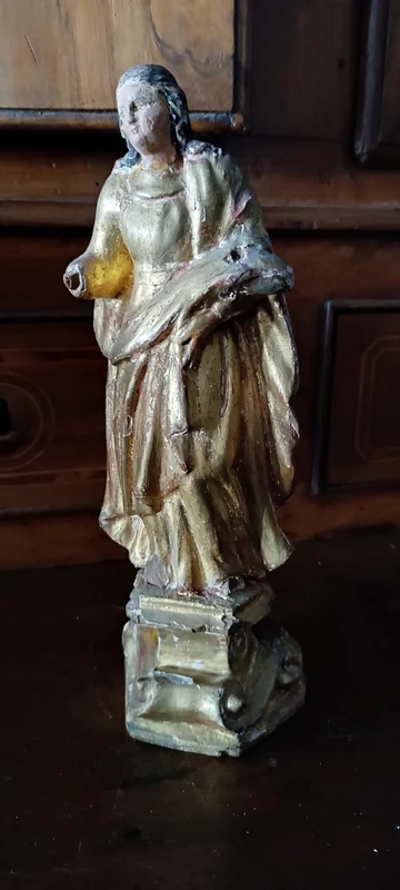 Antique gilded wooden sculpture
