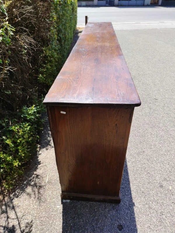 Large 19th-century Tuscan sideboard with 6 doors