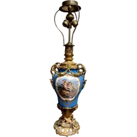 Large lamp sevres porcelain and mercury gilt bronze -France 19th century