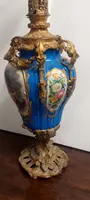 Grande lampada porcellana sevres e bronzo dorato al mercurio -Francia XIX secolo