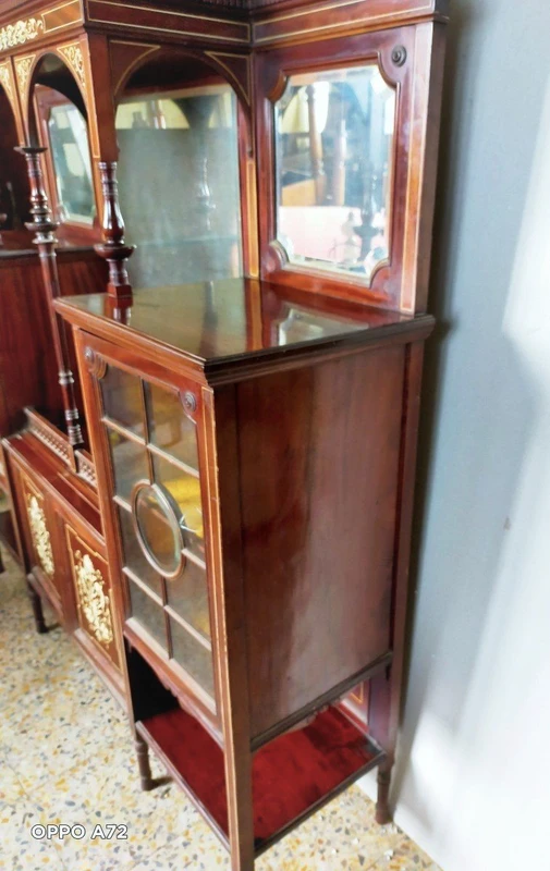 Mobile vittoriano intarsiato in osso del XIX secolo Frank Giles & Co. Kensington