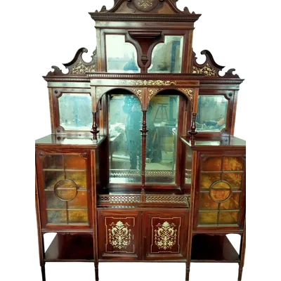 Meuble victorien en marqueterie d'os du XIXe siècle, Frank Giles & Co., Kensington