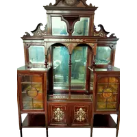 Mobile vittoriano intarsiato in osso del XIX secolo Frank Giles & Co. Kensington