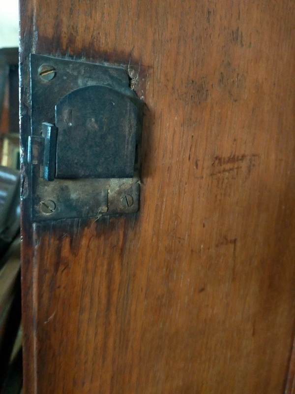 18th-century Georgian-style oak cabinet, England
