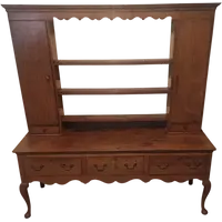 18th-century Georgian-style oak cabinet, England