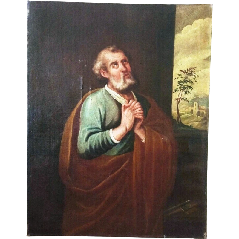 Antco, 17th-century painting of St. Peter, Tuscan school