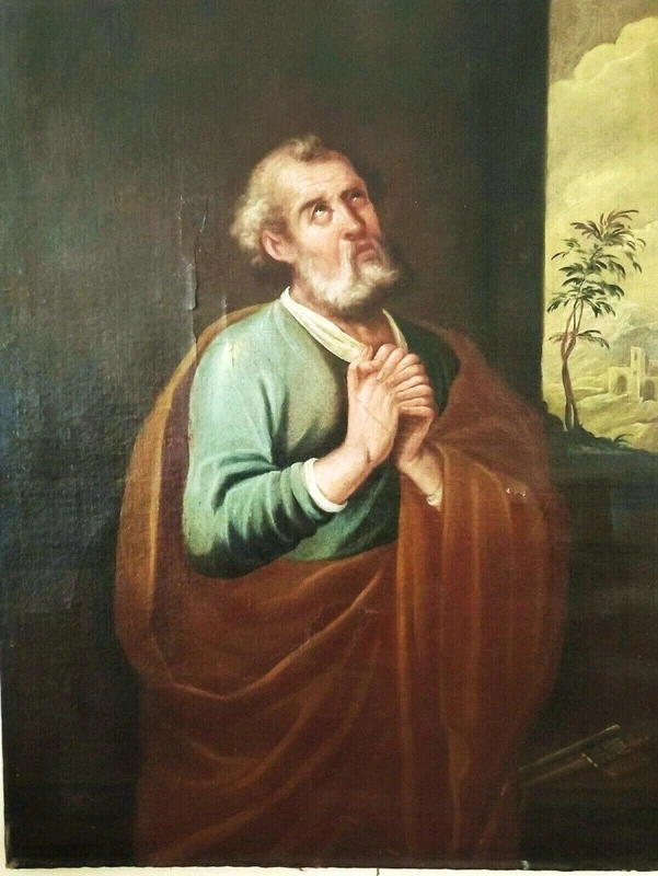 Antco, 17th-century painting of St. Peter, Tuscan school