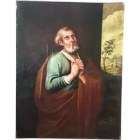 Antco, 17th-century painting of St. Peter, Tuscan school
