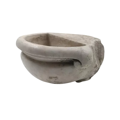 Carrara marble stoup Tuscany 17th century