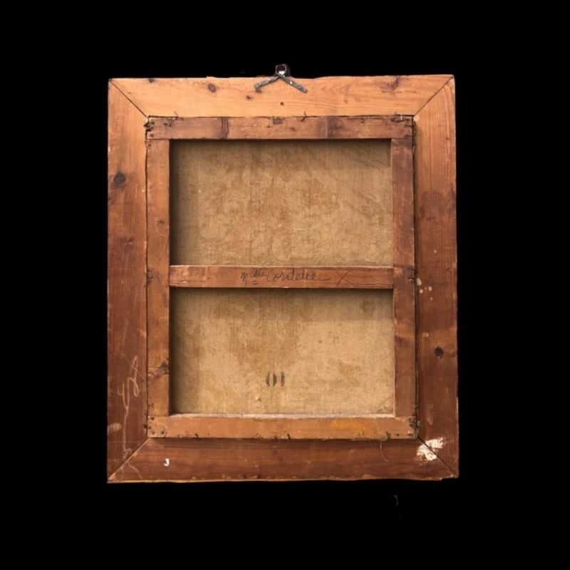 Peinture à l'huile sur toile représentant une nature morte avec un vase de fleurs. Signée. France.