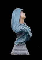 Buste de femme en terre cuite. Signé René Charles Masse (1855-1913).