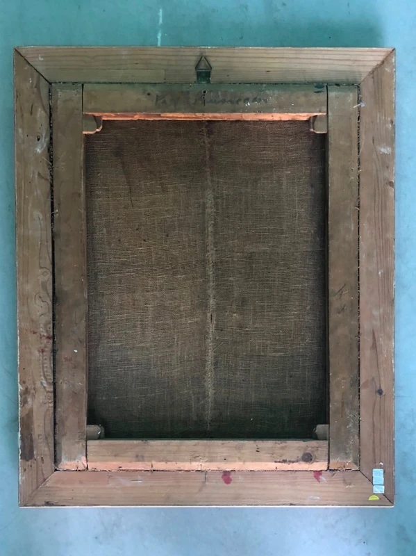 Peinture à l'huile sur toile représentant saint François de Sales