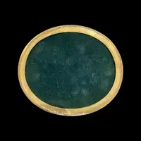 Coffret en bronze gravé, orné de 14 agates serties. Fonderie Susse. Paris