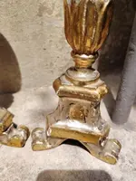 Pair of Antique Louis XVI Candlesticks, Original Silver and Mecca