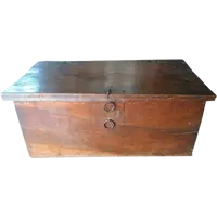 Antique 17th-century walnut chest from Tuscany