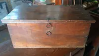 Antique 17th-century walnut chest from Tuscany