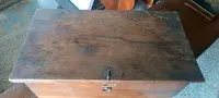 Antique 17th-century walnut chest from Tuscany