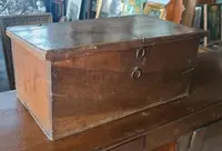 Antique 17th-century walnut chest from Tuscany