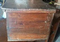 Antique 17th-century walnut chest from Tuscany