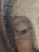 Oil on canvas depicting the Madonna in prayer  17th century