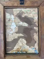 Miniature à l'huile sur carton représentant une figure féminine. (M