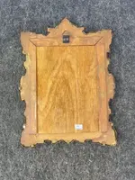 Miniature à l'huile sur carton représentant une figure féminine. (M