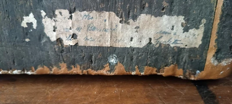 Dipinto su tavola scuola cretese XVIII secolo-San Giovanni Battista