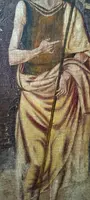 Dipinto su tavola scuola cretese XVIII secolo-San Giovanni Battista