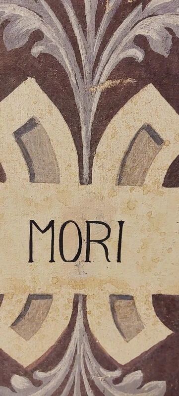 Memento Mori Scheletro grande dipinto a tempera su tela XVIII secolo .Italia
