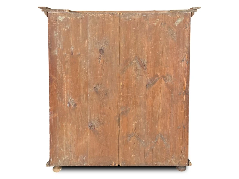 Armoire à deux portes peinte, datée de 1804