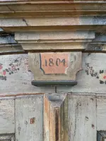 Armoire à deux portes peinte, datée de 1804