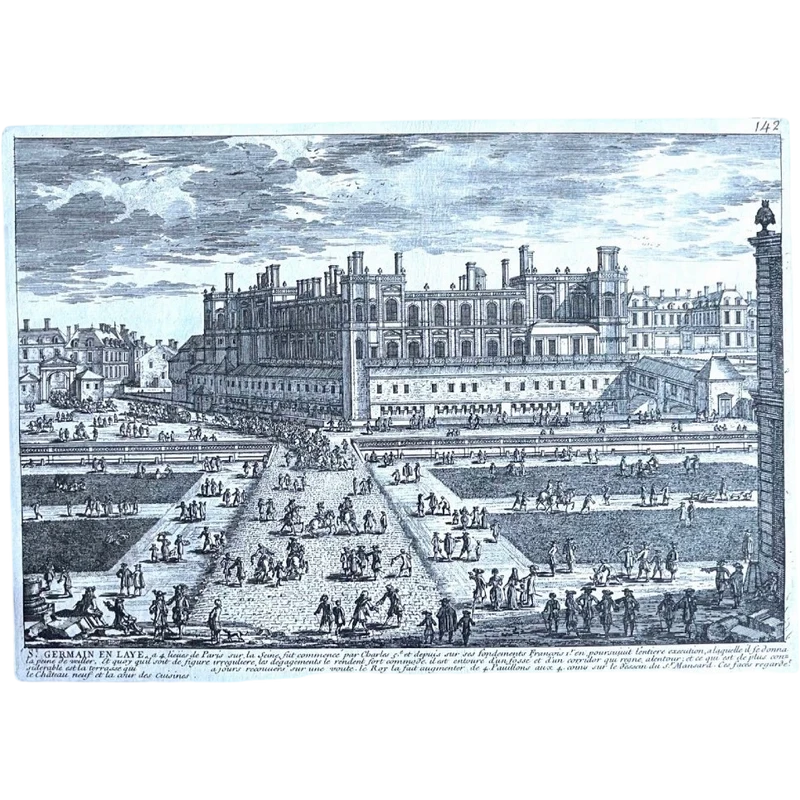 Serie di 8 stampe-incisioni all’acquaforte di Gabriel Perelle (1604–1677)
