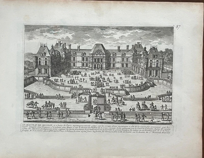 Serie di 8 stampe-incisioni all’acquaforte di Gabriel Perelle (1604–1677)