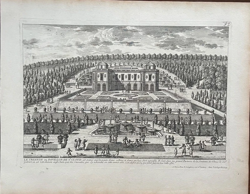 Serie di 8 stampe-incisioni all’acquaforte di Gabriel Perelle (1604–1677)