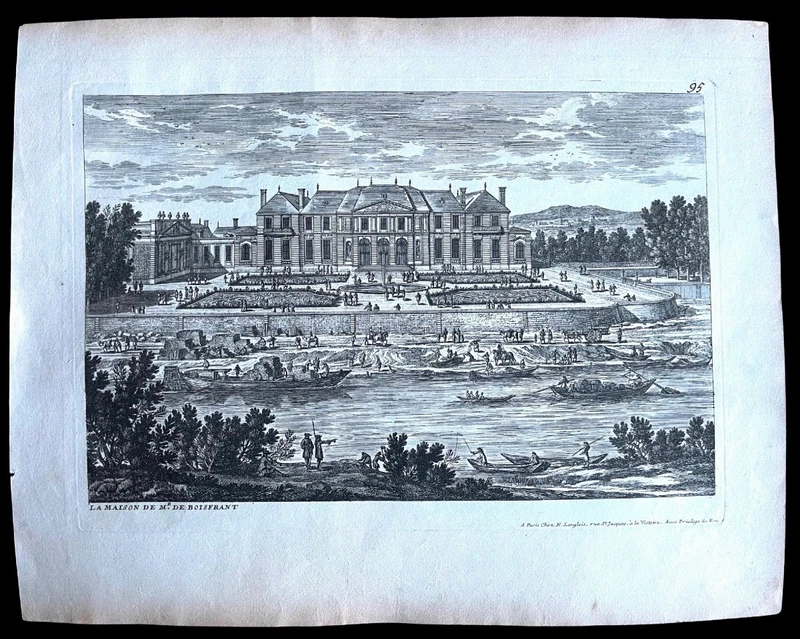 Serie di 8 stampe-incisioni all’acquaforte di Gabriel Perelle (1604–1677)